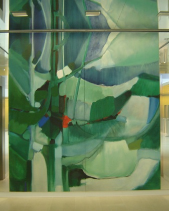 Vert : toile marouflée, 2.80 m x 3 m